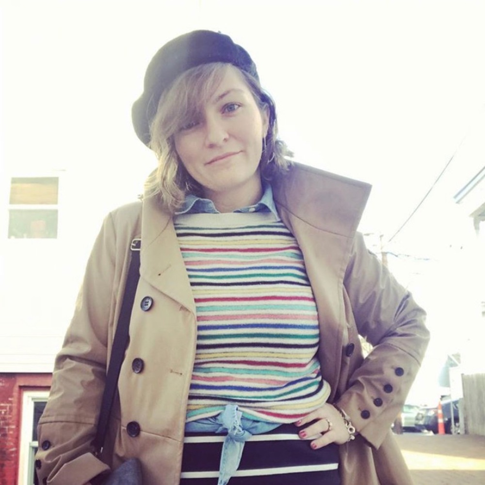 Rainbow Stripe Boat Neck Sweater